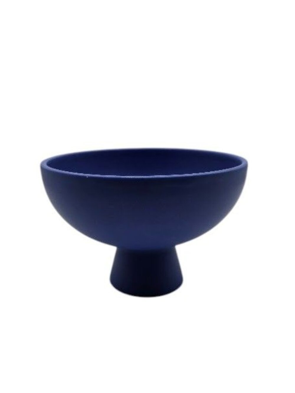 Raawii Strøm Small Bowl Blue Horizon Pedestal Bowl Made in Portugal NIB